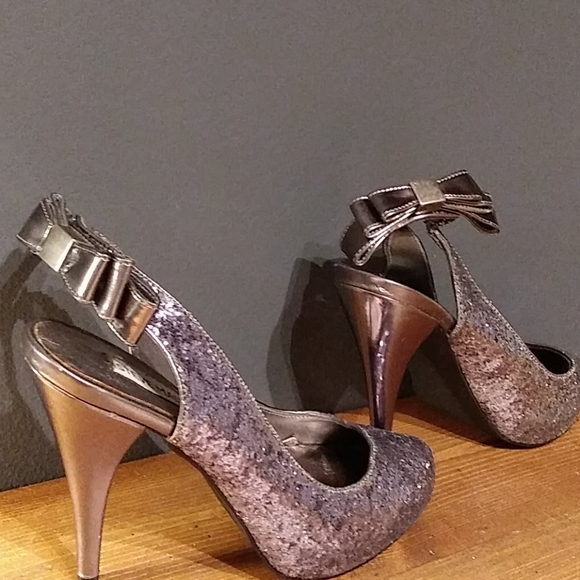 Steve Madden  glittered  heels - Picture 13 of 14